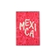 Carte postale métal Mexica Rose