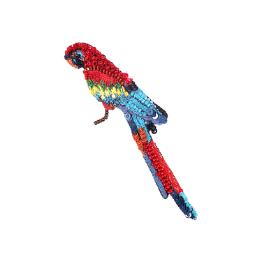 Brooch Scarlet Macaw