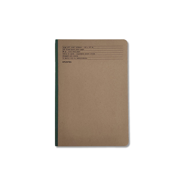 Mexican notebook Jute-Lomo Verde