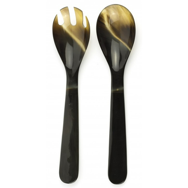 Large Cutlery in Black and Blonde Horn