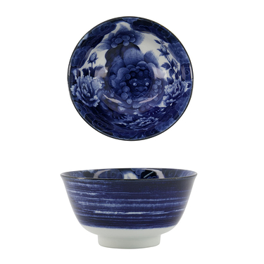 Japanese lion blue bowl - M