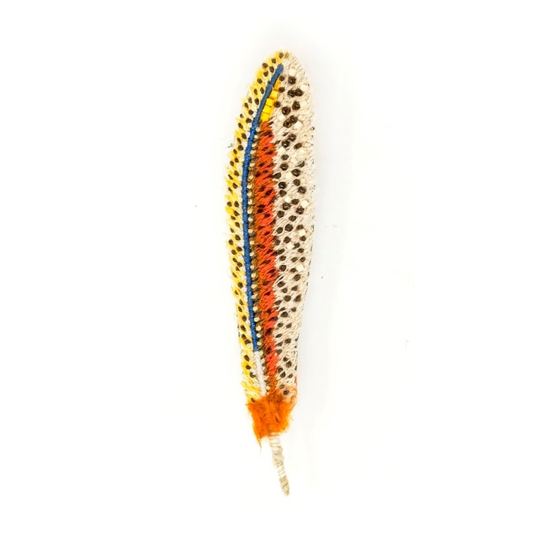 Broche Spotted Plume Feather
