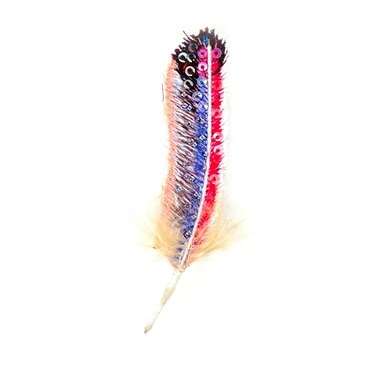 Broche Purple Starling Feather