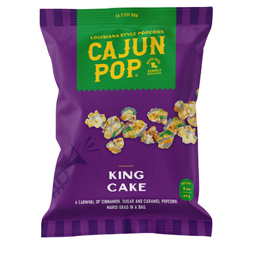 Pop Corn King Cake