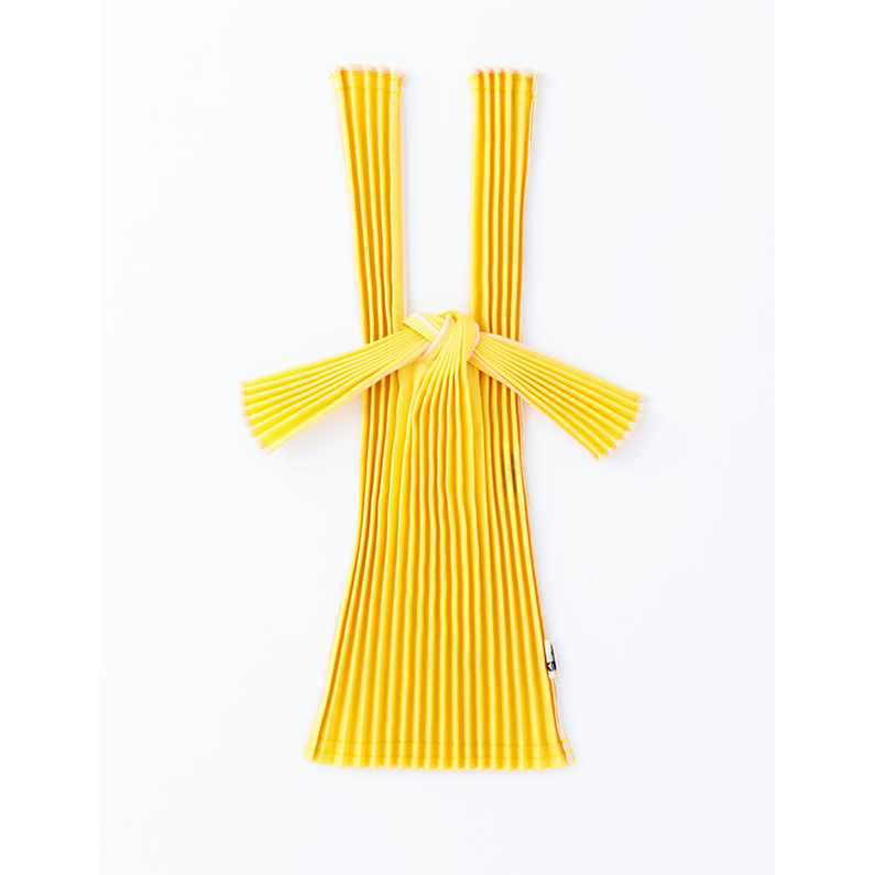 Tote Bag Pleated Yellow