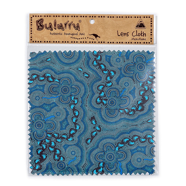 Microfiber cloth - On walkabout blue