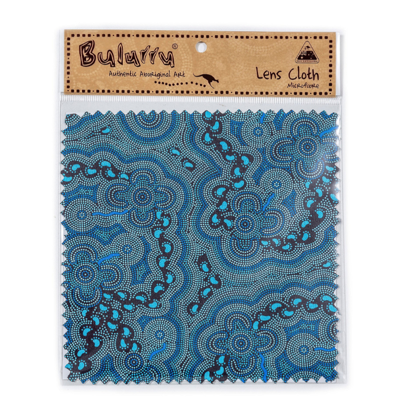 Microfiber cloth - On walkabout blue
