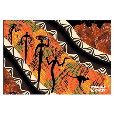 Carte postale 3D par Wendy Pawley - Songlines