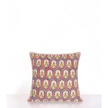 Pranjal Rose square cushion cover